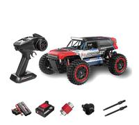 BlocteckToy RC Drift Car, 1/16 Scale 2.4G 4WD High-Speed Off-Road - S912 Red w/Color-Changing Roof Light, 390 Motor, Metal Diffs, RTR - Ideal Xmas Birthday Gifts for Teens & Adults