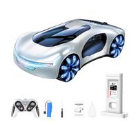 BlocteckToy RC Drift Car, 2.4GHz Remote New Energy Concept with Charging Station & Double Spray Boost - 360° Stunts, 4 Lighting Modes for Adults Boys Girls (White)