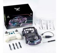 BlocteckToy RC Flying Car & Drone - 2-in-1 Air & Ground Dual-Mode, Smart Colorful LED Lights, 30m Range, Xmas Birthday Gifts for Boys Girls Adults (2 Batteries Included)