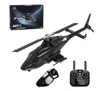 BlocteckToy RC Helicopter - AW-911 1/34 Scale 2.4G 9CH GPS Flybarless with 6G/3D Stunt Mode, Brushless Motors, Auto Return, RTF for Adults, Premium Aviation Gift