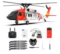 BlocteckToy RC Helicopters for Adults, F09-S 1/47 2.4G 6CH Brushless Motor Direct Drive Remote Control Helicopter Outdoor 3D Stunt Military Aircraft with GPS and Camera