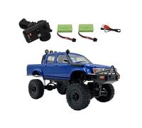 BlocteckToy RC Off Road Truck with Two Batteries, WPL C64-1 1/16 Scale 4WD Fully Proportional Throttle Remote Control Crawler Pickup Desert Car Vehicle, Birthday Xmas Gift for Boys Girls and Adults