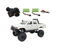 BlocteckToy RC Off Road Truck with Two Batteries, WPL C64-1 1/16 Scale 4WD Fully Proportional Throttle Remote Control Crawler Pickup Desert Car Vehicle, Birthday Xmas Gift for Boys Girls and Adults