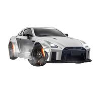 BlocteckToy Remote Control Drift Car for Teens & Adults - MN-268 1/16 Scale 2.4G RC Car, Dual-Speed Modes, Gyro Stabilizer, LED Light System, 50-Min Runtime, RTR (Silver) - Ideal Xmas Birthday Gifts