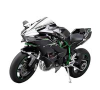 BlocteckToy Remote Control Motorbike, 1/6 Scale Alloy Dynamic Motorcycle 2.4G 3D Stunt Bike with Ignition System and Smoke Spray, RC Gifts for Enthusiasts