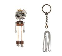 BlocteckToy Steampunk 3D Metal Puzzle with Mini Pendant and Necklace Kit, DIY Assembly Mechanical Punk Owl Metal Jigsaw Puzzle, Home Decor Christmas Birthday Gifts