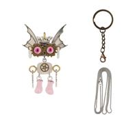 BlocteckToy Steampunk 3D Metal Puzzle with Mini Pendant and Necklace Kit, DIY Assembly Mechanical Punk Gear Bat Girl Robot Metal Jigsaw Puzzle, Home Decor Christmas Birthday Gifts