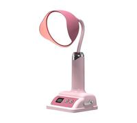 blodfune Night Light Multi-Level Brightness Color Temperature Adjustable Flexible 360 Degree Silicone Neck Portable Eye Protection Rechargeable Desk Lamps Pink