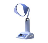 blodfune Night Light Multi-Level Brightness Color Temperature Adjustable Flexible 360 Degree Silicone Neck Portable Eye Protection Rechargeable Desk Lamps Blue