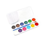 blodfune Watercolor Paint Set, Portable Washable Solid Pigments Palette for Kids Beginners, Bright Concentrated Colours for Art Illustrations Sketching Home Projects, 1 Box A