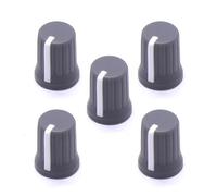 blodfune Wear-resistant Knob Caps Replacement 5pcs Universal Eq Rotary Wear Resistant Mini Size Simple Installation Potentiometer Fader Light Grey