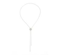 blodfune Y-Shaped Drape Snake Bone Chain Necklace Pendant, Gold Plated Alloy, Adjustable Pull-Out Clavicle Length, Anti-Oxidation Hypoallergenic, High Luster Daily Wear Jewelry A