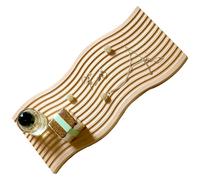 BLOFLO Decorative Tray Wave Shaped Natural Wooden Trays for Decor, Rustic Wood Serving Tray, Wood Decorative Trays for Coffee Table, Crystal Tray for Stones, Ottoman Tray for Living Room Home Kitchen