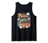 Blogger 60s 70s Hippie Retro Peace Love Blogging Tank Top