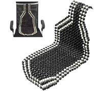 Blogiiup Car Seat Cushion, Beaded Car Seat Cover 51x15 Inch Wooden Cover Breathable, Cooling & Massaging Universal Automobile Accessories, Beaded Covers for Cars