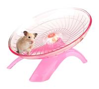 Blogiiup Hedgehog Wheel, Hamster Wheel, Silent Flying Saucer Hedgehog Wheel, Non Slip Chinchilla Wheel, Easy to Clean Plastic Hamster Toys for Small Animals, Silent Hamster Wheel