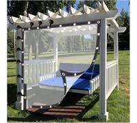 BLOHDI Pergola Waterproof Side Panels with Eyelets Transparent Outdoor Weatherproof Curtains Plastic Tarpaulin, for Gazebo, Gardens, Customizable (Color : Clear, Size : 2x2m)