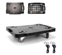 BLOHEIWA Furniture Moving Dolly With Lock,Portable, Heavy-Duty Rollers, Leg Movers for Furniture, 4-Wheel Small Flat Mover, 440 LBS/200KG Capacity,1-Pack Black Plant Dolly Cart With Brake (Classic)