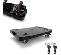 BLOHEIWA Furniture Moving Dolly With Lock,Portable, Heavy-Duty Rollers, Leg Movers for Furniture, 4-Wheel Small Flat Mover, 440 LBS/200KG Capacity,1-Pack Black Plant Dolly Cart With Brake (With Brake)