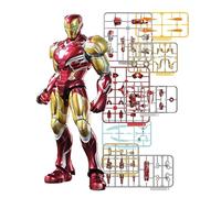 BLOKEES Champion Class Marvel Infinity Saga Iron Man Mark LXXXV EX 167 Piece Model Kit with Metallic Finish, Effect Parts, Display Base, Tool-Free Assembly, Ages 14+