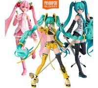 Blokees Original 17th Hatsune Miku Sakura Miku Beautiful Girl Action Figure Joint Mobility Anime Assembly Collection Toys Gifts Hatsune Miku