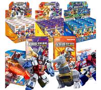 BLOKEES Transformers DIY Toy ONE Optimus Prime Megatron Hot Rod Shockwave Skywarp Grimlock Soundwave Action Figure G1Anime Model Random 1pcs