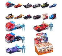 BLOKEES, Wheels, Transfomers, C01, Roll Out, 12 x Mystery Box Model Kits, 1/64 Scale, Age 9+