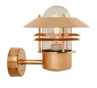 Nordlux Blokhus Outdoor Patio Terrace Metal Wall Light In Copper (Diam) 25Cm