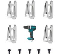 BLOLACDZ 【5-Pack Pro Kit】 Belt Clip 346449-3 & Screw Set 251314-2 | Universal Belt Hook Replacement for Makita 324705-1/346034-2/346317-0/324553-8 Cordless Drills/Saws | Durable Metal Hanger