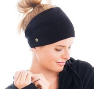 BLOM Original Boho Headbands for Women's Hair- Non-Slip Knotted Hair Band for Women Made in Bali- 6" Wide Multistyle Elastic Head Scarfs for Women Perfect for Running, Yoga, Travel, Workouts & Fashion
