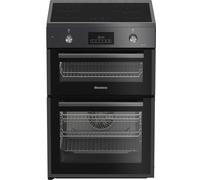Blomberg HIRN651N 60cm Double Oven Electric Cooker with Induction Hob - Anthracite