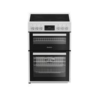 Blomberg HKRN651W 60cm Double Oven Electric Cooker with Vitroceramic Hob White