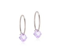 Blomdahl Bicone Earrings Titanium 15-1247-26 - Unisex - Titanium Purple 14 mm