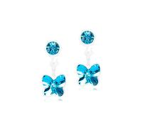 Blomdahl Pendant Butterfly Earrings Plastic 15-0103-9905 - Unisex - Plastic Blue