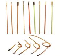 BLOMDE 6pcs can be Cut LED Filament 3V Positive and Negative Bendable Shape 360 Full-Angle Light-Emitting Flexible Filament, Suitable for DIY Lighting Lamps 300mm red