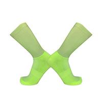 BLOMDE Cycling Socks Anti Slip Silicone Summer Aero White Line Cycling Sport Running Socks-Green_L 40-45