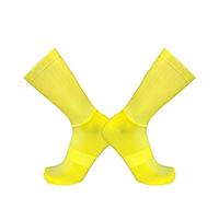 BLOMDE Socks For Men Anti Slip Silicone Summer Aero White Line Cycling Sport Running Socks-Yellow_L 40-45