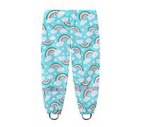 BLOMDES Rain Pants for Kids Toddlers Rain Water Resistant Pants Girl Mud Dirty Proof Trousers for 2-9 Years