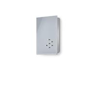 blomus 65372 Key Box/Glass Magnet Board, Metal, Grey, H 30 cm, B 20 cm, L 5 cm