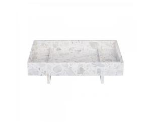 blomus Alegto tray marble 18x30 cm Nimbus cloud