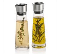 blomus Stainless Steel/Glass Alinjo Oil and Vinegar Set, Set of 1
