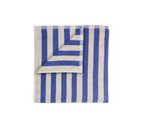 Blomus ARTO Bath Towel with Wide Stripes 70 x 140 cm - Moonbeam/Mazarine Blue blomus Blue