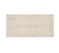 Blomus Arto Stripes Bath Towel - Moonbeam & Amber Brown