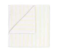 Blomus ARTO Bath Towel with Narrow Stripes - White/Transparent Yellow in White blomus White