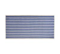 Blomus Arto Wide Stripes Bath Towel - Moonbeam/mazarine Blue