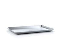 blomus "Basic Matt Brushed Tray, Stainless Steel, 15 x 25 cm L Stainless Steel