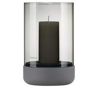 Blomus Calma Hurricane Lamp Medium - Steel Gray Smoke