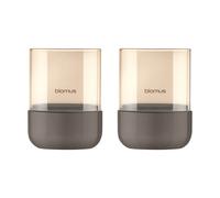 blomus Calma lantern Ø7 cm 2-pack Burned Metal-metallic finish
