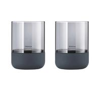 Blomus Set Of 2 Calma Tealight Holder Extra Small - Steel Grey
