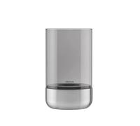 Blomus CALMA Lantern M - Stainless Steel matt, Glass Smoke in Silver blomus Silver
